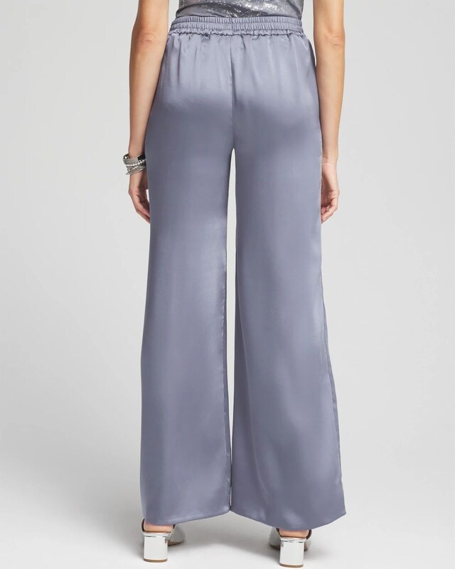Satin Wide Leg Pants - image 3